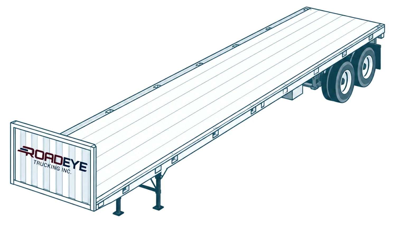 Road Eye 53-foot flatbed trailer